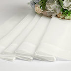 Aiyufeng Ivory Sheer Curtains 90 Inches Long, Light Filtering Rod Pocket Solid Color Window Sheer Curtain Panels, Elegant Curtains & Drapes for Living Room, Bedroom 2 Panels (Ivory, 59" W x 90" L)