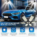 Garage Light - Super Brighter 15000LM Garage Light Bulb 150 Watt Equivalent Screw into E26 Socket w/ 6 Deformable Panels 6500K Led Shop Lights for Base Basement Workshop Warehouse Attic
