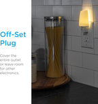 Lights by Night LED Night Light, Plug-in Manual On/Off Warm White, Sunrise Sunset Ideal Nightlight for Bedroom, Bathroom, Nursery, Hallway, Kitchen, 44941