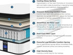 Inofia Queen Mattress, 10 Inch Hybrid Innerspring Spring with Memory Foam, Cool Bed in a Box, Pressure Relief with Motion Transfer, Mattress Queen Size