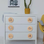 8Pack1.8 Safari Animals Wooden Cabinet Knob Elephant Giraffe Lion Zebra Theme Nursery Room Dresser Drawer Handle Pulls and Knobs