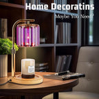 IN HAPPY Candle Warmer Lamp with Timer Dimmer-Adjustable Height, Birthday Gifts for Women Mom, House Warming Gifts New Home Decor, Wax Melt Warmer for Scented Jar Candles with 2 Bulbs (Purple)