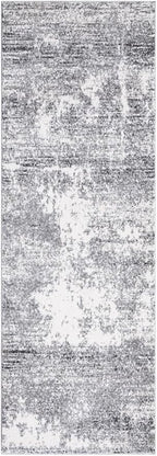 Keen Home Design Area Rugs - 2x14 Non-Shedding, Abstract Rugs for Kitchen, Living Room, Bedroom, Dining Room, Entryway - Size: 2'8" x 14', Abstract Cream/Grey
