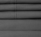 Twin Size Bed Sheets - 4 Piece 1500 Supreme Collection Fine Brushed Microfiber Deep Pocket Twin Sheet Set Bedding - 1 EXTRA PILLOW CASES, GREAT VALUE, Twin, Gray