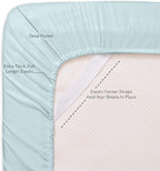 Twin XL Size Bed Sheets - 4 Piece 1500 Supreme Collection Fine Brushed Microfiber Deep Pocket Twin X-Large Sheet Set Bedding - 1 EXTRA PILLOW CASES, GREAT VALUE, Twin XL, Aqua