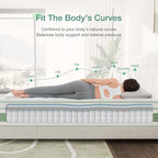 Novilla King Mattress, 12 Inch Hybrid Mattress in a Box, High Density Base Foam with Pocket Coils for a Cozy Sleep, Pain Relief, Medium Firm King Size Mattress, Pillow Top Mattress, Motion Isolation