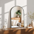 Sweetcrispy 20"x31" Arched Black Bathroom Mirrors for Wall, Bathroom Mirrors for Over Sink, Wall Decor for Bathroom, Entryway, Bedroom, Vanity