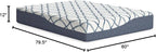 Signature Design by Ashley 12 Inch Chime Elite 2.0 Plush Green Tea Memory Foam Mattress for Cool Sleep and Pressure Relief, Queen, Fiberglass Free, Mattress In A Box