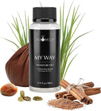 My Way by Aromely Essential Diffuser Oil Blend - Inspired by 1 Hotel® - Luxurious Fragrance with Notes of Leather, Cardamon, Lemon, Cedarwood, Iris and Amber. (120 ML, My Way)