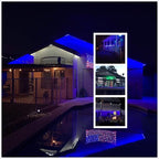 100Ft Blue LED Rope Lights, 110V Outdoor Rope Lights Waterproof Decorative Lighting for Indoor/Outdoor, 1080 LEDs Rope Lights for Outside, Deck, Patio, Halloween and Christmas Decorations