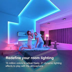 200 FT Led Lights for Bedroom, Music Synchronized Smart Led Strip Lights, Ultra Long with Remote Application Control Bluetooth LED Lights, Color Change RGB Light