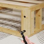 ZINUS Edgar 8 Inch Bamboo Box Spring, Mattress Foundation, Sturdy Bamboo Structure, Low Profile, Easy Assembly, Queen