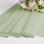 Chyhomenyc Light Green Sheer Curtains 63 Inches Long 2 Panels Set- Light Filtering Curtains for Bedroom, Soft Airy Voile Rod Pocket Living Room Window Drapes, 42Wx63L Inches, 2 PCS
