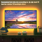maylit Tv Led Backlight, 22.3ft Led Strip Lights for 85-100in Tv, Tv Lights kit with Remote, RGB Bias Lighting for Room Decor