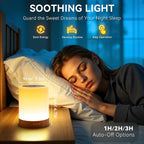 Auxmir Night Light for Kids Baby, Dimmable Touch Lamp for Nursery, 11 RGB Colors 5 Brightness, Portable Rechargeable Bedside Table Lamp for Nightstand, Kids Night Light for Bedroom Living Room, Brown