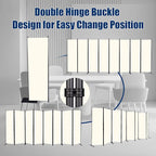 Room Divider 6FT Portable Room Dividers and Folding Privacy Screens, 176'' W Fabric Divider for Room Separation, 8 Panel Partition Room Dividers Freestanding Wall Divider Screen for Dorm Studio Office