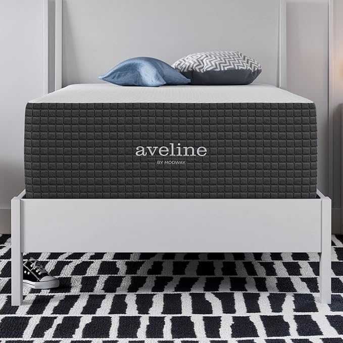 Modway Aveline 14” Gel Infused Memory Mattress with CertiPUR-US Certified Foam Twin Mattress