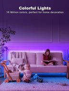 DAYBETTER Smart RGB Led Strip Lights, 300ft Led Lights for Bedroom with App Control, Multicolor Changing Led Light Strips Apply for Home Decor, Living Room, Kitchen, Home Party Decoration