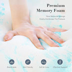 DUMOS Memory Foam Mattress Topper Twin, 3 Inch Thick Gel Infused Bed Toppers for Twin Size Bed, Soft Cooling Mattress Pads for Sleeper Sofa, RV, Camper, CertiPUR-US Certified, Blue