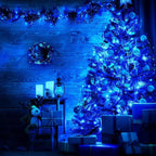 Olafus 16 Pack Blue Fairy Lights Battery Operated, IP68 Waterproof Mini String Light, 7ft Small LED Bottle Light for Wedding Vase Centerpieces Table Decorations Christmas Indoor Party Jars Gift
