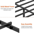 Twin Bed Frame-Classic Metal Platform Bed Frame,Mattress Foundation with Steel Slat Support,Under Foundation Storage,No Box Spring Needed, Easy Assembly, Twin Size