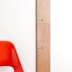 HEADWATERS STUDIO Wood Growth Chart for Wall - Growth Chart Wood Growth Chart for Kids Wooden Ruler Growth Chart Child Height Wall Chart Grow Chart for Wall Kids Wall Ruler Height Chart-Modern Natural