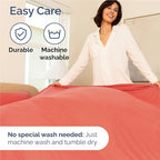 Full 6 Piece Sheet Set - Comfy Breathable & Cooling - Ultra Soft Hotel Luxury Bedding Set with 8-16 Inch Deep Pockets - 1 Flat & 1 Fitted Sheet & 4 Pillowcases - Cozy, Wrinkle Free & Easy Care - Coral