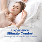 KAYFIA Twin Mattress Topper,Extra Thick Mattress Pad Cover for Deep Sleep,3D+7D Snow Down Alternative Fill Overfilled Plush Pillow Top with 8-23 Inch Deep Pocket-White