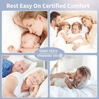 Extra Thick Fitted Mattress Topper - Full Size | Soft & Cooling Pillow Top Mattress Pad & Protector | Bed Topper for Back Pain, Straps Stretch 6" to 22" Deep