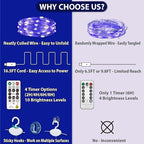 HXWEIYE 300LED Fairy Curtain Lights, 9.8x9.8Ft USB Plug-in 8 Modes Christmas String Hanging Lights with Remote for Bedroom Backdrop Wedding Party Indoor Wall Decor, Blue, Standard