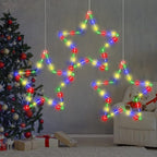MAOYUE Window Lights 3 Pack Christmas Window Star Lights with Timer Battery Operated Christmas Decorations 8 Lighting Modes with 3 Remote Controls for Outdoor, Indoor, Porch, Party, Colorful