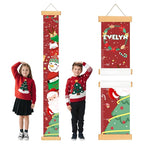 Kids Growth Chart Height Measuring Chart, Christmas Deer Child Height Measurement, Height Measurement for Children Boys Girls, Baby Room Nursery Wall Decor