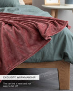 KMUSET Fleece Blanket Throw Size Coral Lightweight Super Soft Cozy Luxury Bed Blanket Microfiber