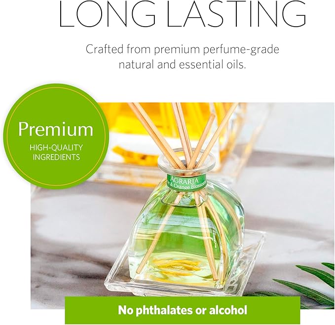 AGRARIA Reed Diffuser Refill, Scented Oil Home Fragrance, Reed Oil Diffuser Gift Set for All Occasions