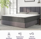 NapQueen Full Mattress, 12 Inch Victoria Hybrid Cooling Gel Infused Pocket Spring and Memory Foam Mattress, Full Size Mattress Bed in a Box, CertiPUR-US Certified, Fiberglass-Free Mattress