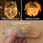 innotree 6 Pack LED Fairy String Lights Battery Operated with Timer, 10Ft 30LEDs Battery Powered Copper Wire Mini Firefly Twinkle Lights for Bedroom, Christmas, Wedding, Party Decoration, Warm White