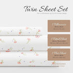 Linen Market Double-Brushed Patterned Microfiber Twin Sheet Set 3 Piece – Oeko-TEX Certified Ultra Soft & Wrinkle-Free - 16" Deep Pocket Sheets - Easy Care Twin Size - Soft Floral Pink