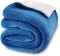 NANPIPER Baby Sherpa Blanket,Warm Toddler Throw Blanket,Soft Newborn Fleece Blanket for Winter (Princess Blue,30x40 inches)