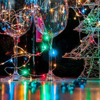 Brightown 12 Pack Multi-Color Fairy Lights Battery Operated - 7ft 20 LED Waterproof Micro Firefly Lights for Christmas Decor, DIY Craft, Wedding Table Centerpieces, Flowers