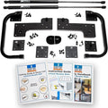 Queen Size DIY Murphy Bed Hardware Kit – Horizontal Wall bed for Space-Saving -Budget-Friendly DIY Setup -Made in USA-Hide Away Design with Horizontal Murphy Bed Queen - Bed Lift Mechanism - Pull Down