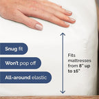 Twin 4 Piece Sheet Set - Comfy Breathable & Cooling - Ultra Soft Hotel Luxury Bedding Set w/ 8-16 Inch Deep Pockets - 1 Flat & 1 Fitted Sheet & 2 Pillowcases - Wrinkle Free & Easy Care - Antique White