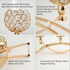 VINCIGANT Candle Stick Holder Decor Gold Candle Holders for Wedding,3-Candle Candelabras for Christmas Party Dinning Room Table Centerpiece,Gift Boxed for Thanksgiving