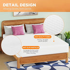 BestMassage Mattress 12 Inch Gel Memory Foam Mattress/California King Mattress/Cooling Gel Infusion/CertiPUR-US Certified/Comfy Support,White（CK）