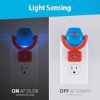 Projectables Disney Mickey and Minnie Mouse Night Light LED Projector, Plug-in, Dusk-to-Dawn Sensor, for Kids, Baby, Boys, Girls, Nursery, Toy Room, Playroom, Bedroom, 67164