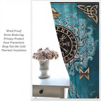 Viking Curtains Viking Totem Curtains Ancient Scandinavian Bedroom Living Room Decoration 2 Panel Groups W63 * L63 Inch