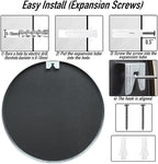 24" Round Mirror Circle Wall Mounted Hanging or Against Wall Metal Frame Dressing Make-up Mirrors for Entryway Bedroom Bathroom Living Room 24 inch Silver