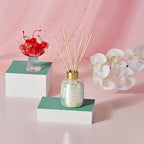 Capri Blue Reed Diffuser - Reed Diffuser Set Includes Scented Oil, Sticks, and Mercury Iridescent Glass Bottle - Home Decor Room Fresheners - Pineapple Flower (5.7 fl oz)