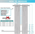 OWENIE Sheer Curtains 96 Inch Length, Elegant Sheer Curtains for Bedroom, Window Voile Sheer Curtain Panels/Drapes/Treatment for Living Room, 2Pcs, Each 42" W x 96" L, Charcoal Gray