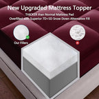 CHOKIT Queen Mattress Topper, Extra Thick Pillow Top Mattress Pad for Back Pain Relief, Cooling Bed Topper Mattress Cover with 8-21 Inch Deep Pocket