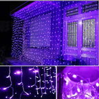 Twinkle Star, 6 Inches Indoor Outdoor, LED String Light for Christmas Wedding Party Home Garden Bedroom Outdoor Indoor Wall Decoration (Purple)